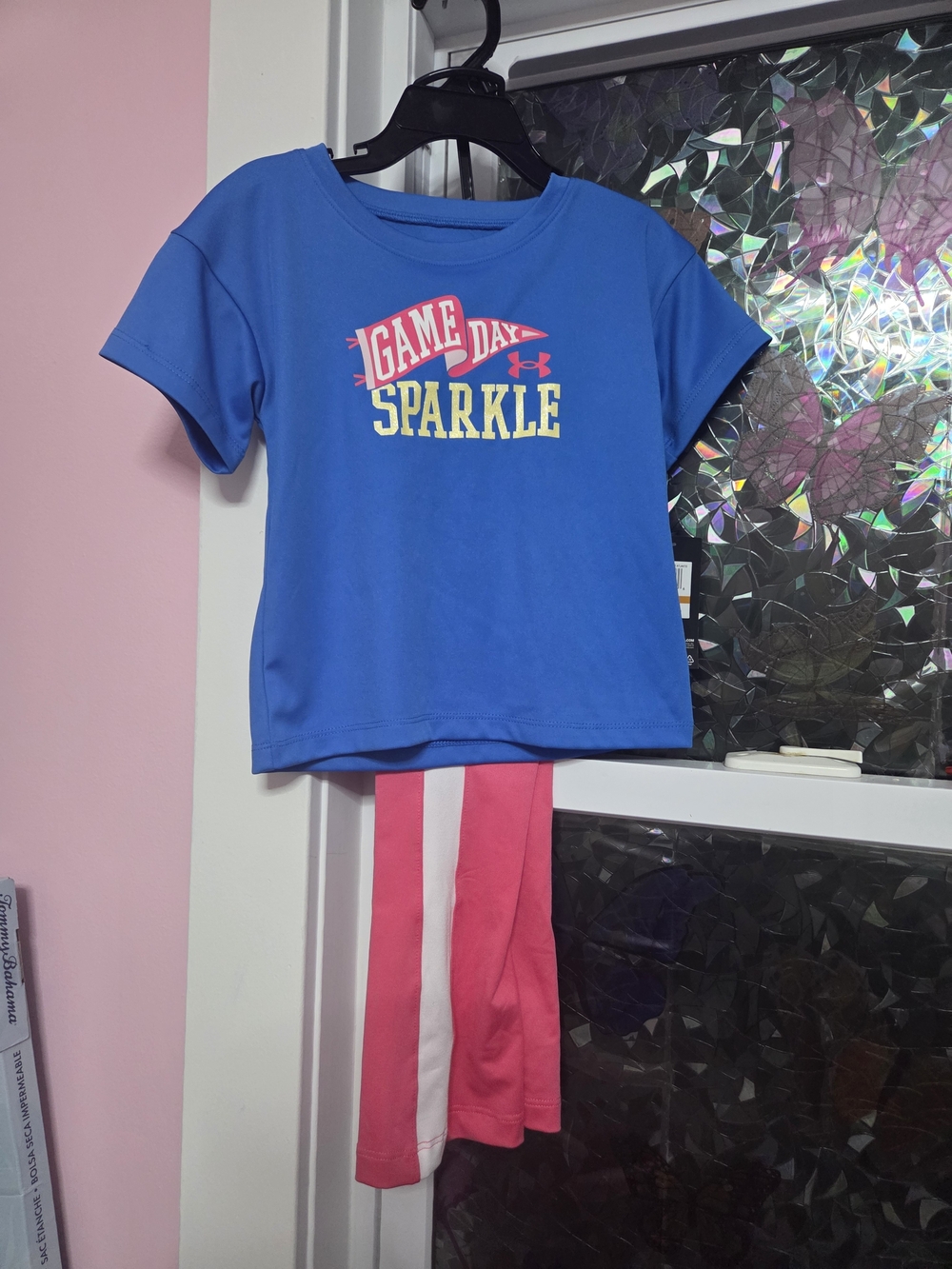 Under Armour 'Game Day Sparkle' Blue Girls Tee